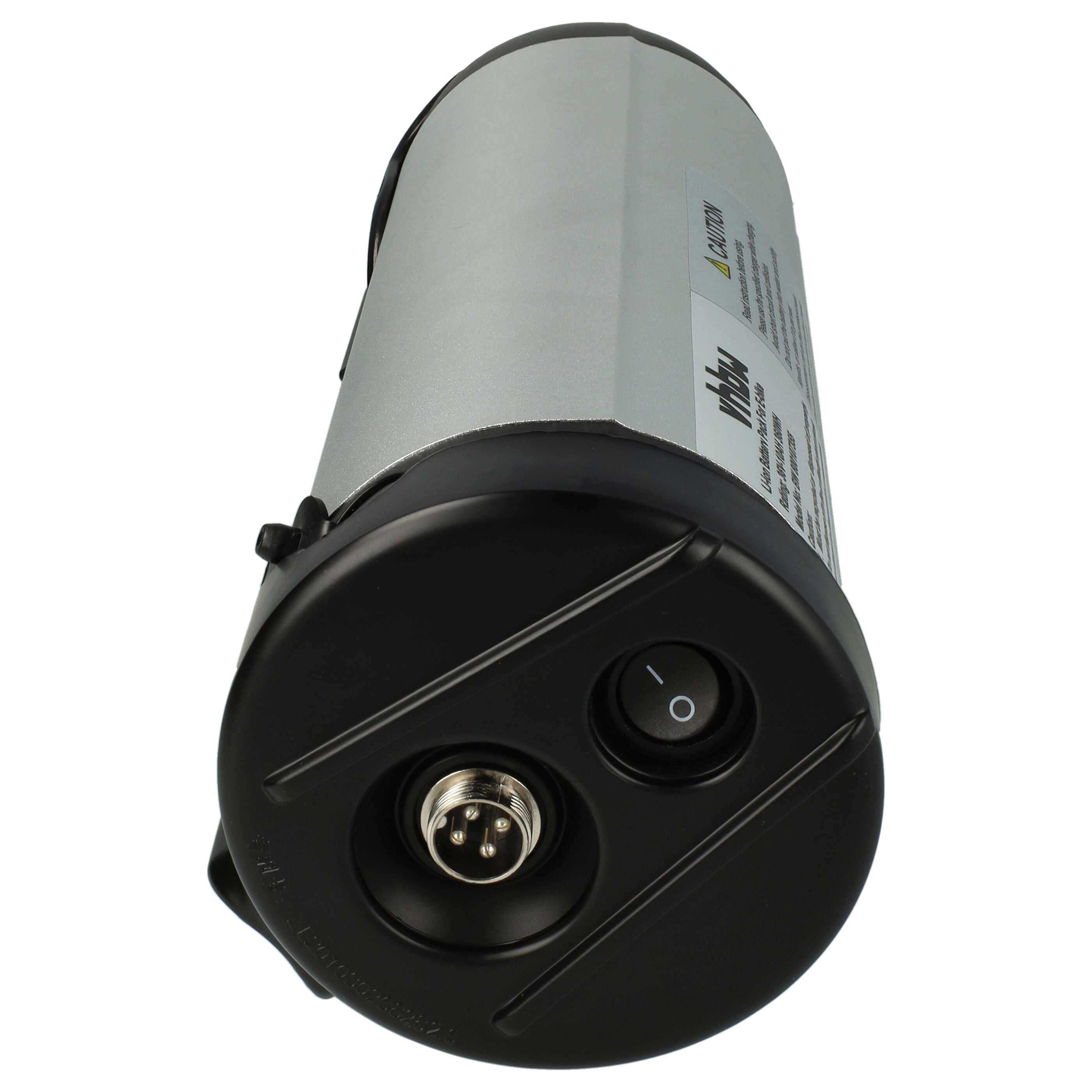 Batería para e-bike con motores 200- 350 W - 10 Ah 36 V Li-Ion incl. cargador, plata